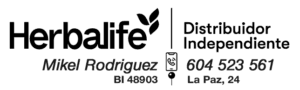 Herbalife · Distribuidor Independiente · Mikel Rodriguez · BI 48903 · 604 523 561 · La Paz, 24