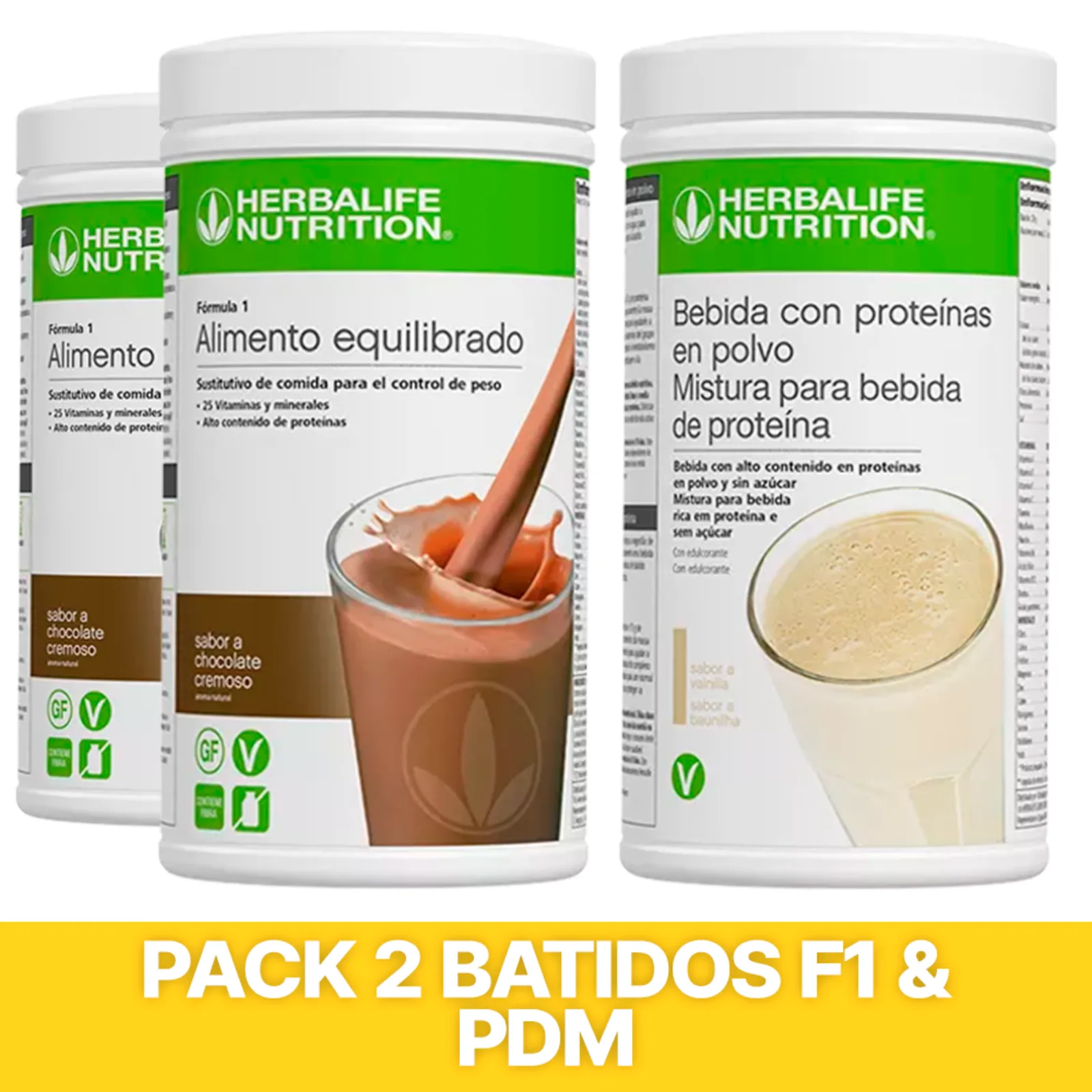 PACK 2 Batidos Fórmula 1 Herbalife + PDM